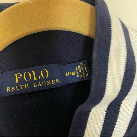 POLO Ralph Lauren Full Zip Up Colorblock Sweater Size Medium - Picture 5 of 9